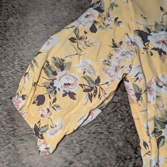 Faithfull the Brand Jeanette Dress Yellow Floral Women's 4 - Picture 7 of 10